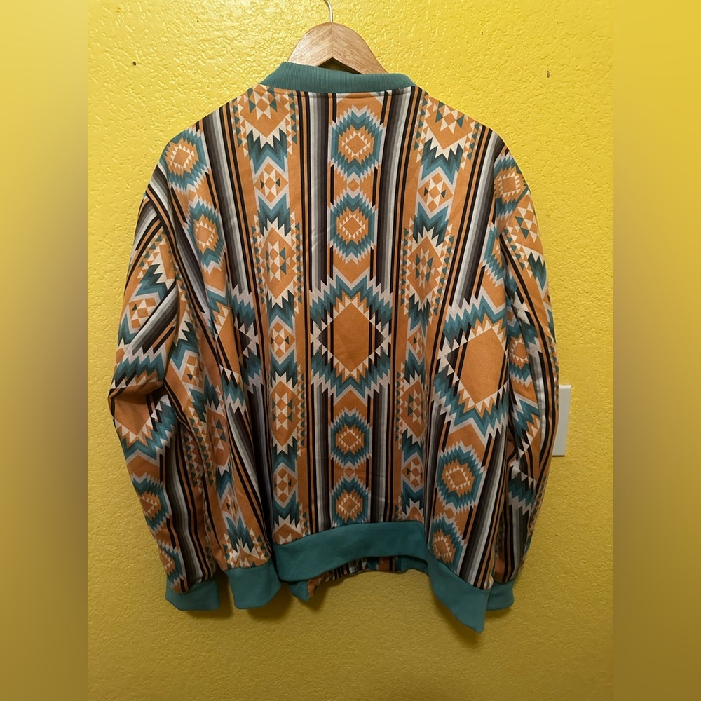 Crazy Train Yellow Aztec Print Jacket - image 2